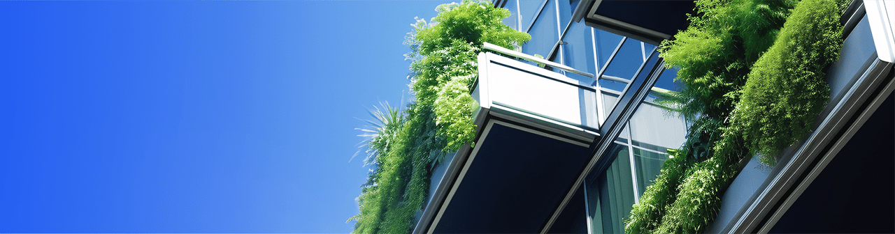 Sustainable high-rise architecture with integrated greenery